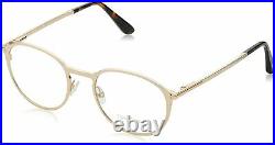 New Tom Ford TF 5476 28E Gold Brown Eyeglasses WithMagnetic Clip On Sunglasses