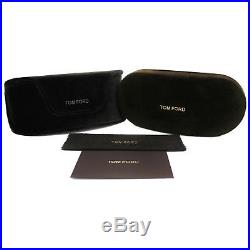 New Tom Ford TF439 01G 60MM Ronnie Shiny Black Sunglasses Gold Mirror Lens