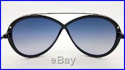 New Tom Ford Tamara sunglasses TF0454 01C Black Blue Gradient Butterfly TF 454