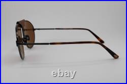New Tom Ford Tf 1095 08e Ken Brown Leather Gunmetal Authentic Sunglasses 60-16