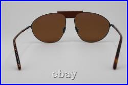 New Tom Ford Tf 1095 08e Ken Brown Leather Gunmetal Authentic Sunglasses 60-16