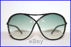 New Tom Ford Tf 184 01b Vicky Black Green Authentic Sunglasses 65 MM Italy Ft184