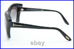 New Tom Ford Tf 280 01b Lana Black Gradient Sunglasses Authentic 59-16