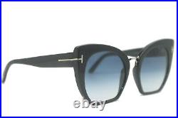 New Tom Ford Tf 553 01w Samantha-02 Black Gradient Authentic Sunglasses 55-21