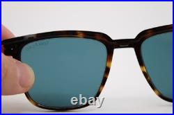 New Tom Ford Tf 5683-b 052 Havana Silver Clip-on Authentic Sunglasses 54