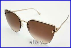 New Tom Ford Tf 652 28f Gold Gradient Authentic Sunglasses Tf652 60-17