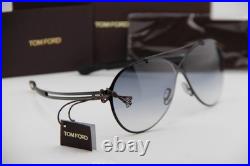 New Tom Ford Tf 828 01b Rocco Black Gunmetal Gradient Authentic Sunglasses 62-12