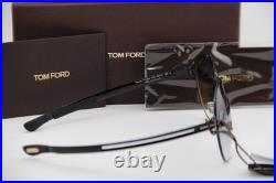 New Tom Ford Tf 828 01b Rocco Black Gunmetal Gradient Authentic Sunglasses 62-12