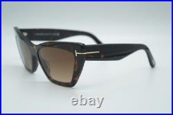 New Tom Ford Tf 871 52f Wyatt Dark Havana Authentic Sunglasses Frames 56-15