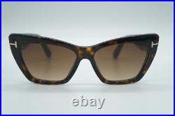 New Tom Ford Tf 871 52f Wyatt Dark Havana Authentic Sunglasses Frames 56-15