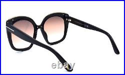 New Tom Ford Tf944 01g Chantalle Black Brown Gradient Women's Sunglasses
