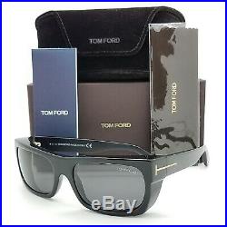 New Tom Ford Toby sunglasses FT0440/S 01A 56mm Black Gold Grey AUTHENTIC 440 01A