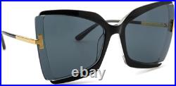 New Tom Ford Women Butterfly Sunglasses FT0766 Gia 03A Black/Crystal/Grey 63mm