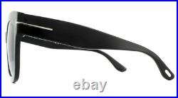 New Tom Ford Women's Square Sunglasses FT0613 Beatrix-02 01C Shiny Black 52mm