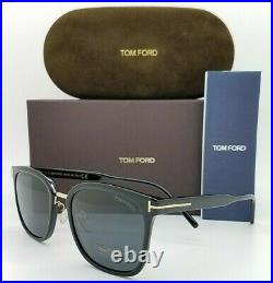New Tom Ford sunglasses FT0639-K/S 01A 57mm Black / Gold / Grey AUTHENTIC Unisex