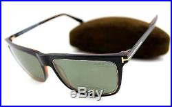 POLARIZED TOM FORD KARLIE Black Havana Grey Green Sunglasses TF 392 FT 0392 01R