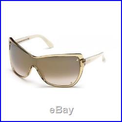 RARE Genuine TOM FORD Ekaterina White Gold Mirror Sunglasses TF 363 FT 0363 41G