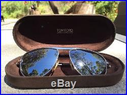 RARE Limited Edition TOM FORD JAMES BOND 007 Aviator Sunglasses TF 108 18C
