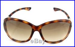 RARE NEW Genuine TOM FORD JENNIFER Havana Brown Sunglasses TF 0008 FT 0008 52F