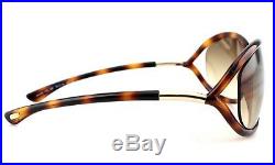 RARE NEW Genuine TOM FORD JENNIFER Havana Brown Sunglasses TF 0008 FT 0008 52F