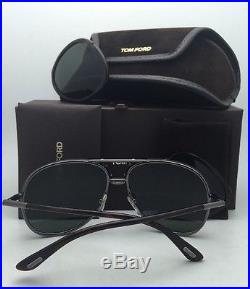 Rare TOM FORD Sunglasses PABLO TF 132 52N Gunmetal & Havana Frames with2 Lens Sets