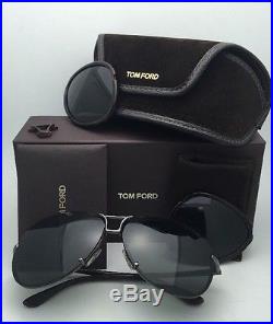 Rare TOM FORD Sunglasses PABLO TF 132 52N Gunmetal & Havana Frames with2 Lens Sets