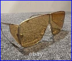Sunglasses TOM FORD SPECTOR FT708 col. 33E gold and orange Authentic 72mm