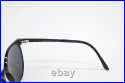 Sunglasses Tom Ford TF 5575 Black Silver Oval Sunglasses Glasses New