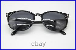 Sunglasses Tom Ford TF 5575 Black Silver Oval Sunglasses Glasses New