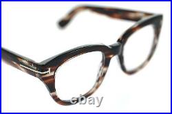 TOM FORD 5473 048 49mm Men MEDIUM Square Plastic Eyeglasses BROWN SHADED snowdon