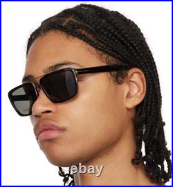 TOM FORD ANDERS TF780 01D BLACK WithGREY POLARIZED LENS AUTHENTIC SUNGLASSES 58-17