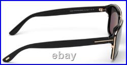 TOM FORD ANDERS TF780 01D BLACK WithGREY POLARIZED LENS AUTHENTIC SUNGLASSES 58-17