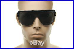 TOM FORD ANGUS 2 TF560 01A Mens Large SHIELD Wraparound Sunglasses BLACK GREY 02