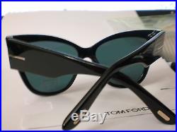 Tom Ford Anoushka Tf371-01z Black-mirror Sunglasses Authentic New No Case