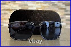 TOM FORD Anders FT0780 55V Havana Blue Plastic 58 mm Men's Sunglasses With Box