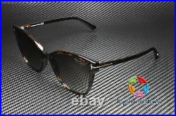 TOM FORD Ani FT0844 52H Dk Havana Brown Polarized Plastic 58 Women's Sunglasses