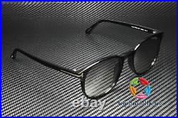 TOM FORD Ansel FT0858 01C Shiny Black Smoke Mirror Plastic 51 m Men's Sunglasses
