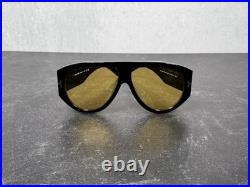 TOM FORD BRONSON SUNGLASSES FT 1044 SHINY BLACK withYELLOW LENS 01E! SHIPS TODAY