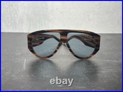 TOM FORD BRONSON SUNGLASSES FT 1044 STRIPED BROWN withBLUE LENS 56V! SHIPS TODAY
