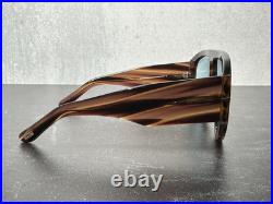 TOM FORD BRONSON SUNGLASSES FT 1044 STRIPED BROWN withBLUE LENS 56V! SHIPS TODAY