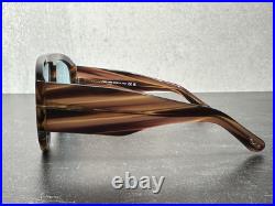 TOM FORD BRONSON SUNGLASSES FT 1044 STRIPED BROWN withBLUE LENS 56V! SHIPS TODAY