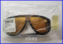 TOM FORD BRONSON TF1044 ECO 01E BLACK MEN'S BIG SUNGLASSES w YELLOW LENS ITALY