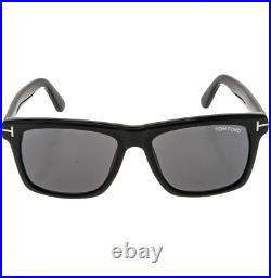 TOM FORD BUCKLEY 02 TF906N 01A Black Geometric Modern Sunglass Authentic 906 TOM FORD BUCKLEY 02 TF906N 01A Black Geometric Modern Sunglass Authentic 906