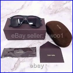 TOM FORD Black & Brown OLIVER 02D Polarized Sunglasses TF236 + Box, Case, Cloth