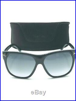TOM FORD Black Federico Sunglasses 58-13-130 Gradient Lens NEW AUTHENTIC $360