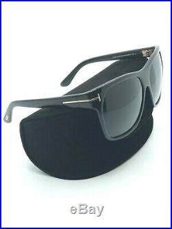 TOM FORD Black Federico Sunglasses 58-13-130 Gradient Lens NEW AUTHENTIC $360