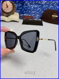 TOM FORD Black Frame Butterfly-Style Sunglasses 65 20-138