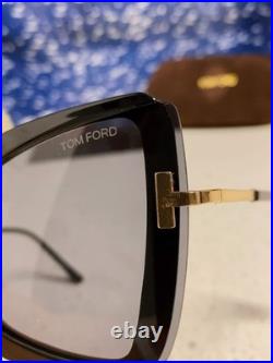 TOM FORD Black Frame Butterfly-Style Sunglasses 65 20-138 TOM FORD Black Frame Butterfly-Style Sunglasses 65 20-138