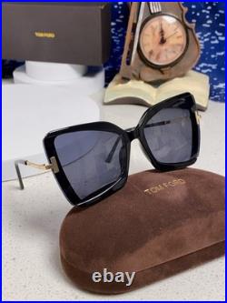 TOM FORD Black Frame Butterfly-Style Sunglasses 65 20-138