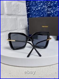 TOM FORD Black Frame Butterfly-Style Sunglasses 65 20-138